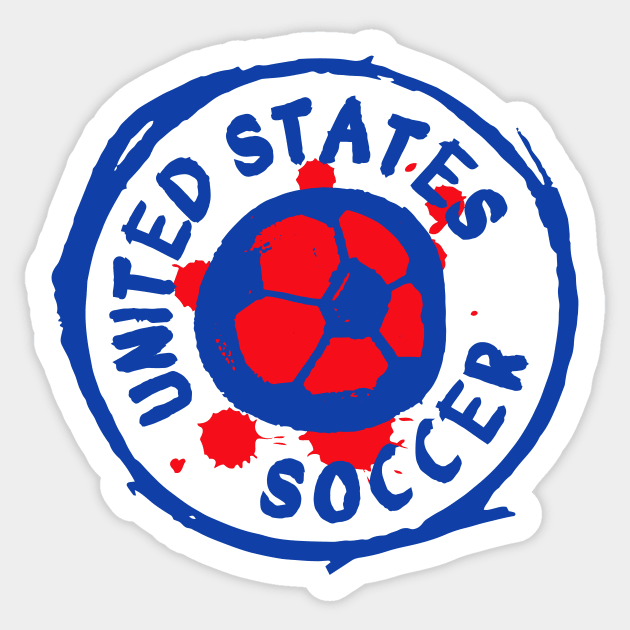 United States Soccer 01 Sticker by Very Simple Graph